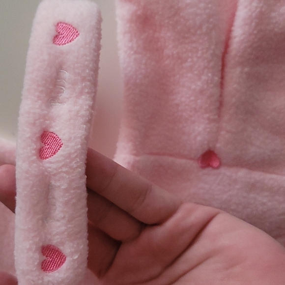 Baby okie dokie fleece one piece with matching headband - Picture 3 of 4